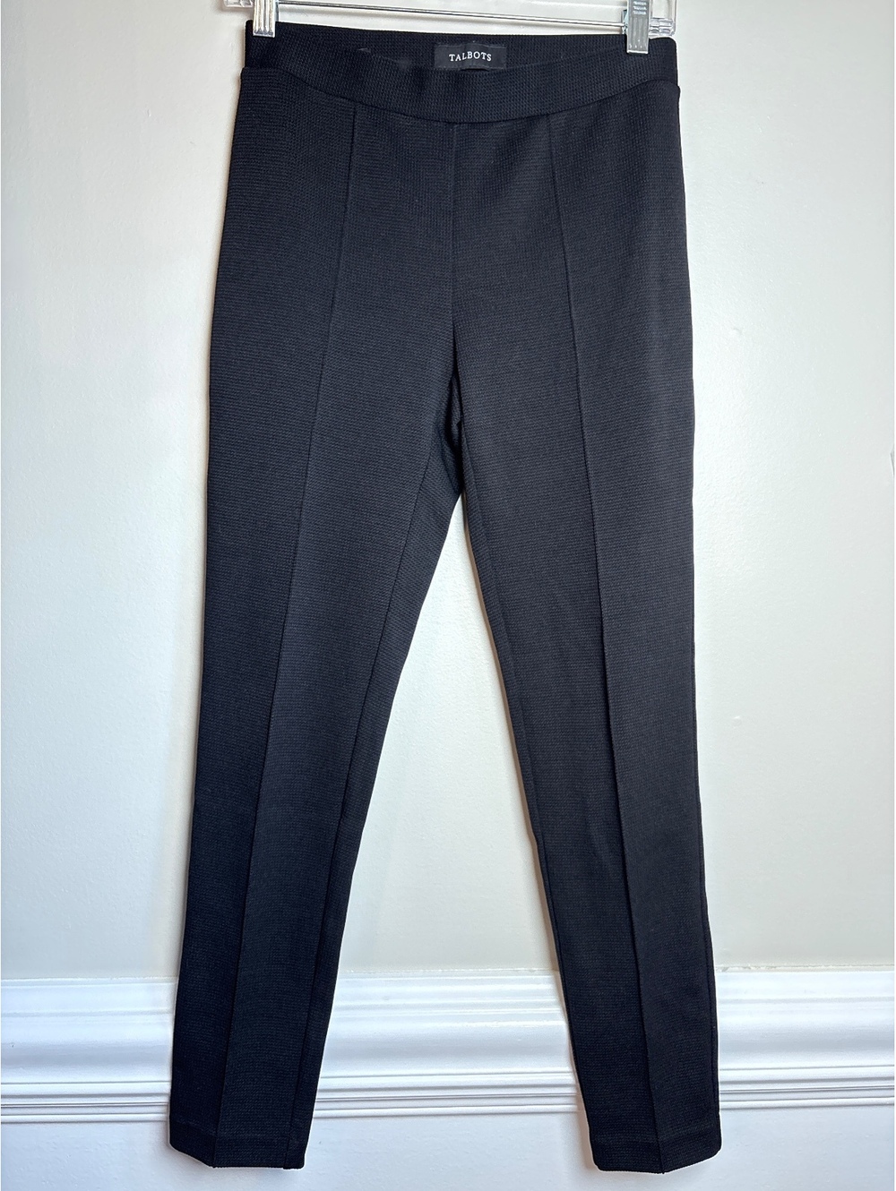 Talbots Black Skinny Ankle Pull-on Pants XS